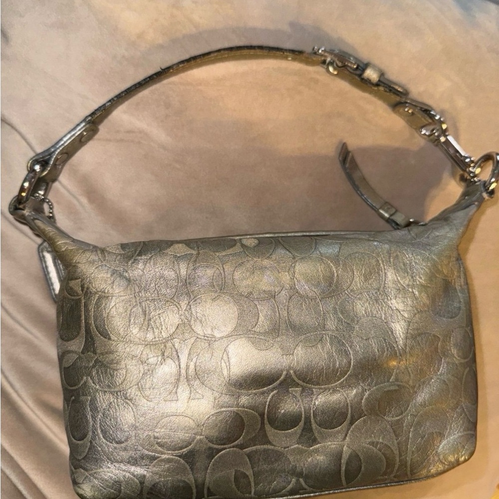 Vintage Coach Metallic Shoulder Bag